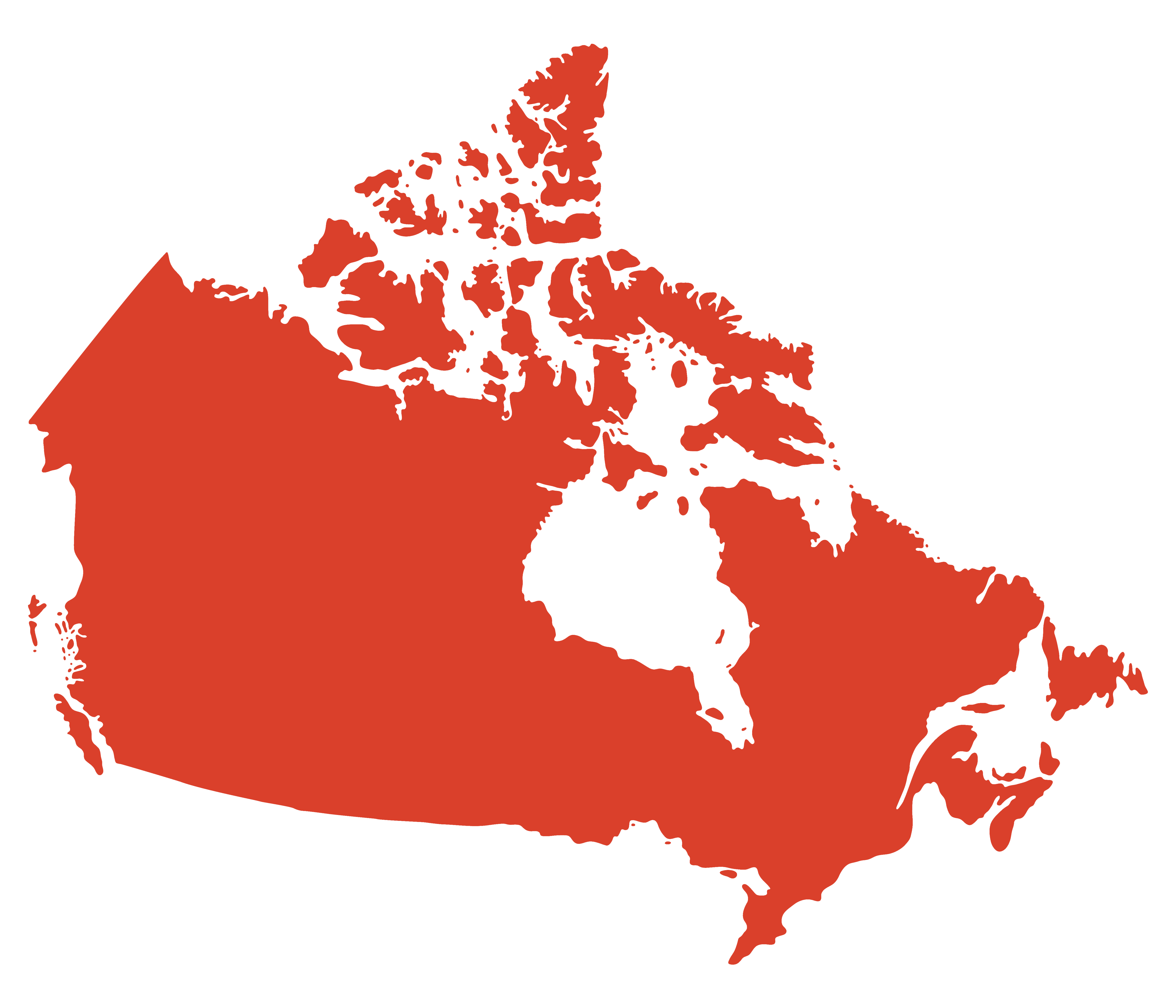map of Canada