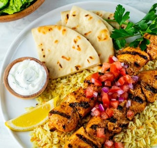 GRILLED CHICKEN SOUVLAKI