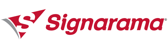 Logo of Signarama with a red stylized letter 'S' on the left and the company name in red text on the right. Logo of Signarama with a red stylized letter 'S' on the left and the company name in red text on the right.
